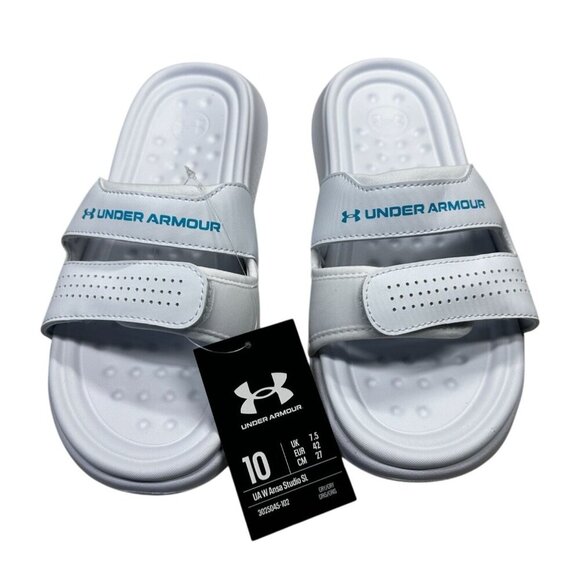 Under Armour Slide Sandals Ansa Womens Size 10 - Picture 1 of 10